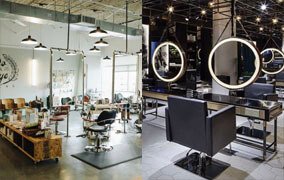 luces de carril para peluquería