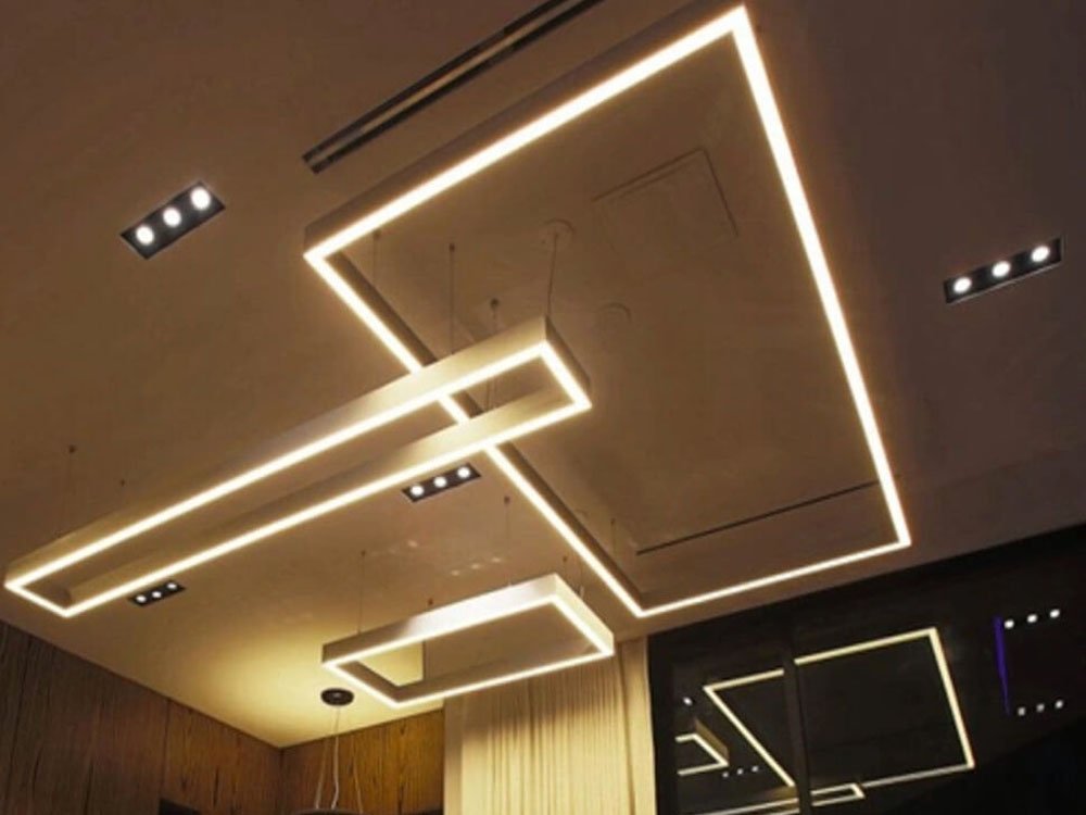 rectangular office linear light