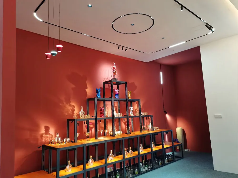 circle magnetic track lighting system