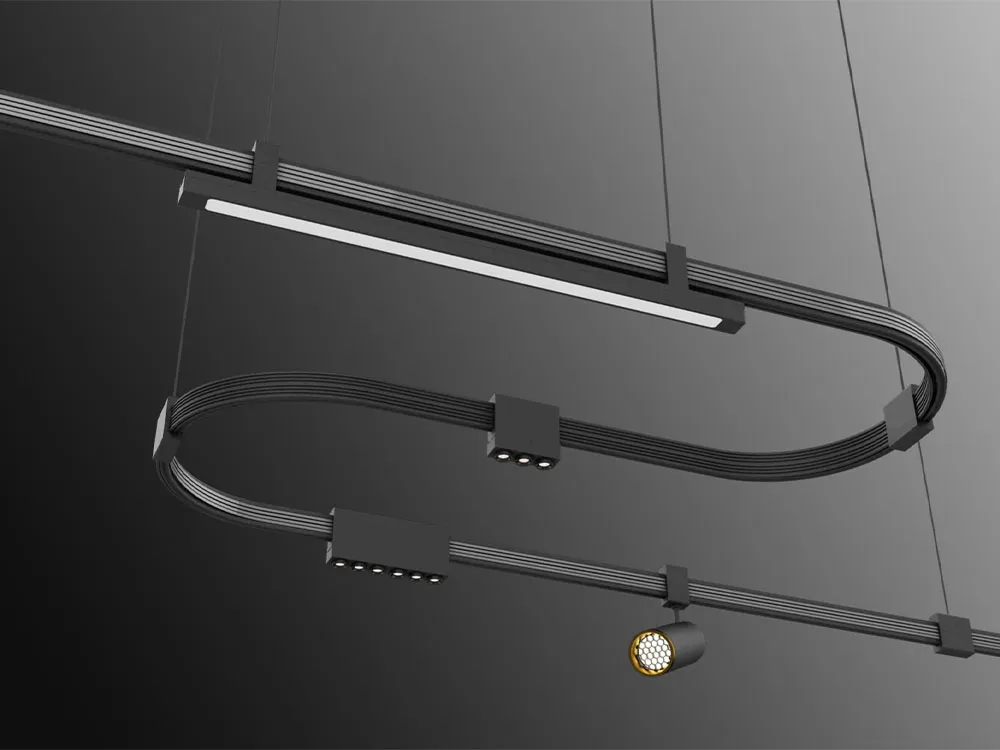 flexbile magnetic track lighting