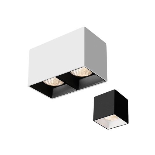square surface downlights