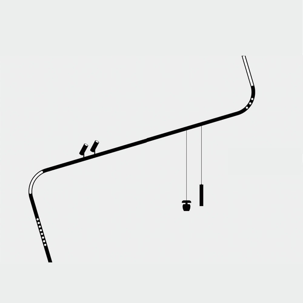 22mm recessed magnetic track bar